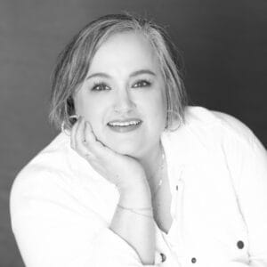 Boudoir Session 26 Why I Shoot Boudoir Black and white business portrait of Katie Plummer, owner of Studio Kate Portrait Design in Noblesville, IN.